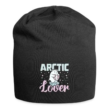 Polar bears Arctic lover - Jersey Beanie - black - Front