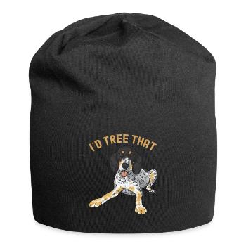 Bluetick Coonhound Gift Funny Saying - Jersey Beanie - black - Front