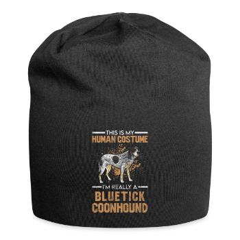 Bluetick Coonhound Gift Funny Saying - Jersey Beanie - black - Front