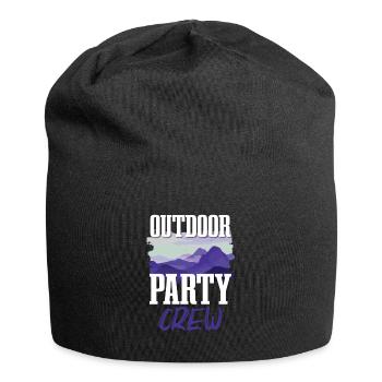 Équipe de fête en plein air - Bonnet en jersey - noir - Devant