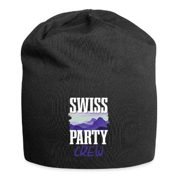 Swiss Party Crew - Bonnet en jersey - noir - Devant