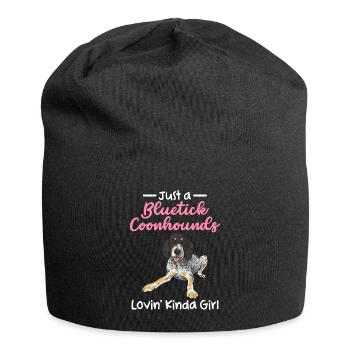 Bluetick Coonhound Gift Funny Saying - Jersey Beanie - black - Front