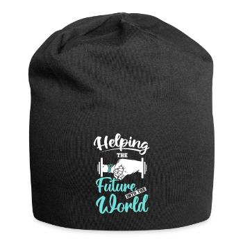 Helping the future into the world - Jersey Beanie - black - Front