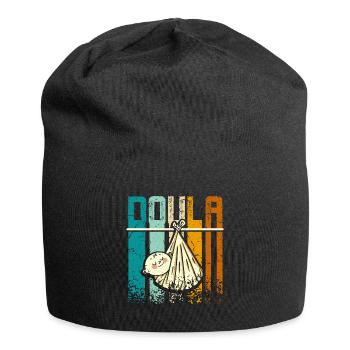 Doula Vintage Rétro - Bonnet en jersey - noir - Devant