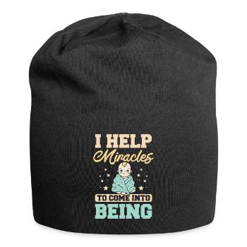 I help miracles to come into being - Jersey-Beanie - Schwarz - Vorne