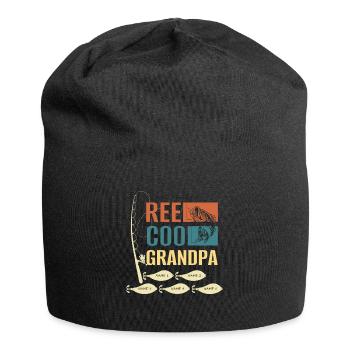 Reel Cool Grandpa Cool Grandpa Fishery Quotes - Jersey Beanie - black - Front