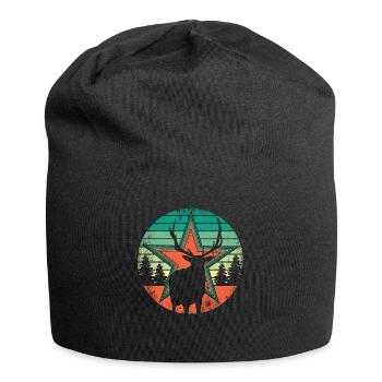 Retro Deer Vintage Hunter Moose Hunting Professional Hunter - Jersey Beanie - black - Front