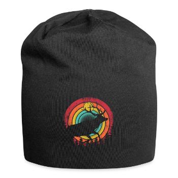 Retro Deer Vintage Hunter Moose Hunting Professional Hunter - Jersey Beanie - black - Front