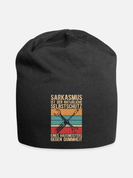 Hausmeister Facility Manager | Hauswart Geschenk - Jersey-Beanie - Schwarz