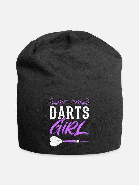Darts Girl Women's Darts Play Darts Accessories Darts - Jersey Beanie - black