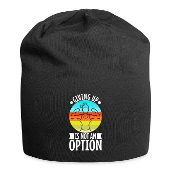 Giving up is not an option - Jersey Beanie - black - Front