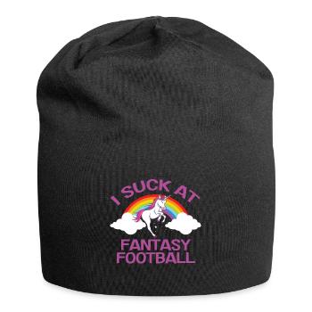 I Suck On The Fantasy Football Loser - Jersey Beanie - black - Front