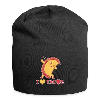 Love Tacos Mignon Kawaii Coeur Dab Dabbing Taco - Bonnet en jersey - noir - Devant