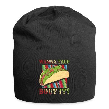 Parlez-en Retro Vintage Mexican Food Taco - Bonnet en jersey - noir - Devant