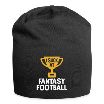 I suck at the fantasy football loser - Jersey Beanie - black - Front
