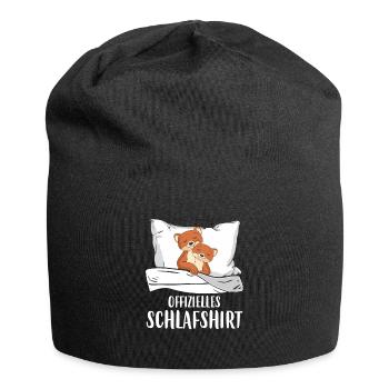 Offizielles Schlafshirt Wiesel Frettchen - Jersey-Beanie - Schwarz - Vorne