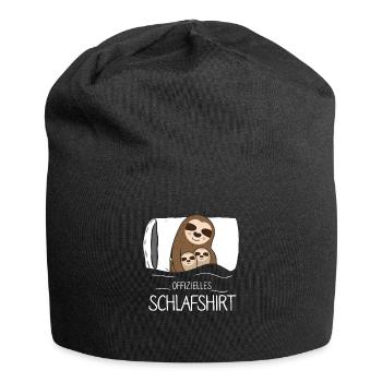 Offizielles Schlafshirt Faultier - Jersey-Beanie - Schwarz - Vorne