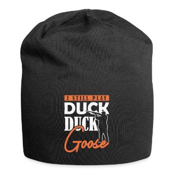I still play Duck Duck Goose Entenjagd - Jersey-Beanie - Schwarz - Vorne