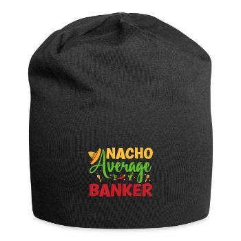 Banquier Banque Argent Banquier - Bonnet en jersey - noir - Devant