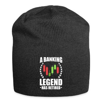 Banquier Banque Argent Banquier - Bonnet en jersey - charbon - Devant