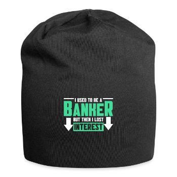 Banquier Banque Argent Banquier - Bonnet en jersey - noir - Devant