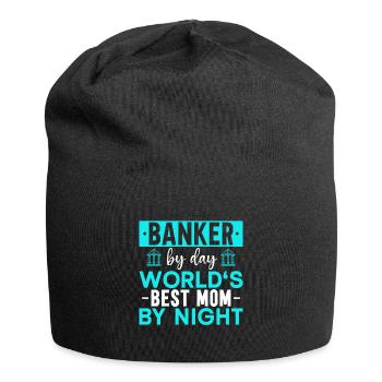 Banquier Banque Argent Banquier - Bonnet en jersey - noir - Devant