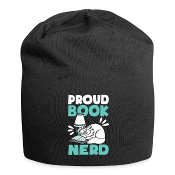 Les amateurs de livres de chats lisent des livres - Bonnet en jersey - noir - Devant