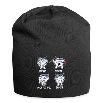 Swing Swear Look For Ball Golf Gift - Jersey Beanie - black - Front