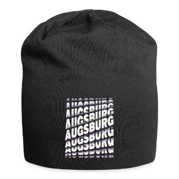 Augsburg Allemagne City Font Skyline Accueil - Bonnet en jersey - noir - Devant