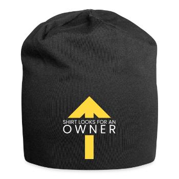 Hemd sucht einen Besitzer - Jersey-Beanie - Schwarz - Vorne