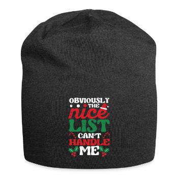 Xmas Santa Weihnachten Offensichtlich kann die - Jersey-Beanie - Anthrazit - Vorne