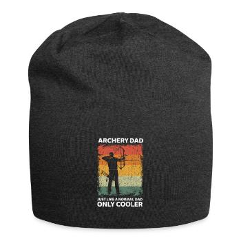Vintage Archery Dad Like A Normal Dad Only Cooler - Jersey Beanie - charcoal grey - Front