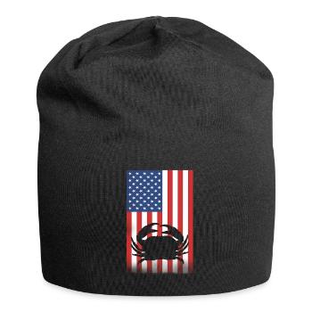 Cancer Cadeau Crevette Crabe Homard Scorpion - Bonnet en jersey - noir - Devant