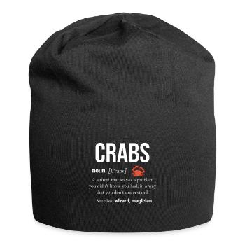 Crabe Scorpion Homard Crevette Crevettes Crabes - Bonnet en jersey - noir - Devant