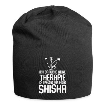 Shisha Geschenk für Wasserpfeife Shishabar Pfeife - Jersey-Beanie - Schwarz - Vorne