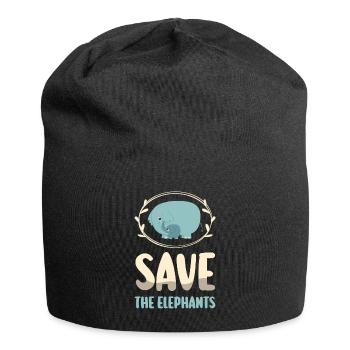 Cadeau d’éléphant pour Proboscis Africa Wilderness Zoo - Bonnet en jersey - noir - Devant