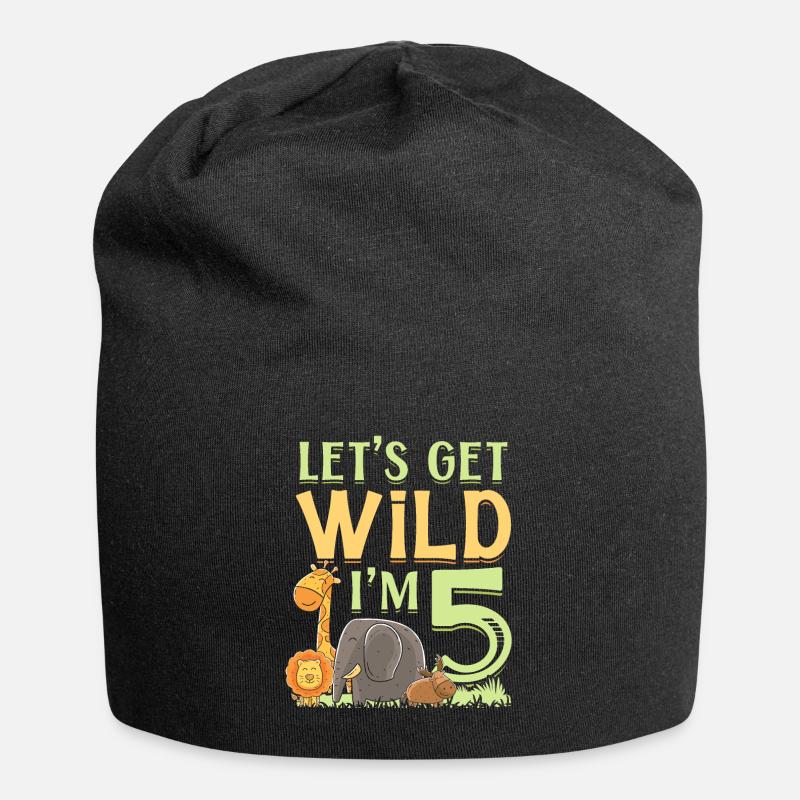 Elefant - Jersey-Beanie - Schwarz