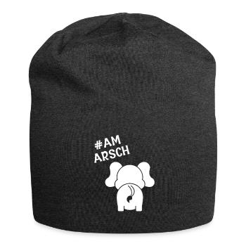 Elefant Geschenk Für Rüssel Afrika Wildnis Zoo - Jersey-Beanie - Anthrazit - Vorne