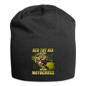 Motocross Enduro Offroad Dirt Bike Superbike Motor - Jersey-Beanie - Schwarz - Vorne