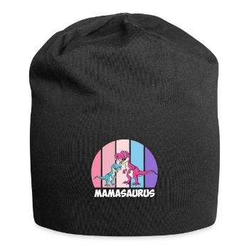 Dinosaur Mamasaurus Kids Dino Super Mama - Jersey Beanie - black - Front