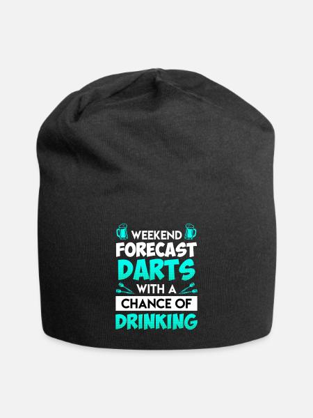 Wochenend Vorhersage Darts - Jersey-Beanie - Schwarz