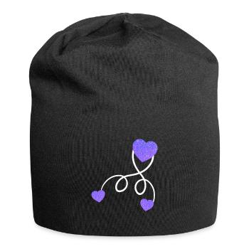 Pregnant Baby Love pregnant with twins - Jersey Beanie - black - Front
