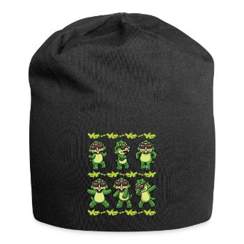 Triceratops Dinosaure Dino Boys Fille - Bonnet en jersey - noir - Devant