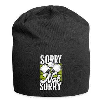 Pickleball Sorry Not Sorry - Jersey Beanie - black - Front