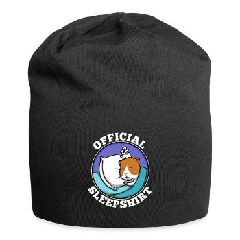 Official sleepshirt Guinea pig - Jersey Beanie - black - Front