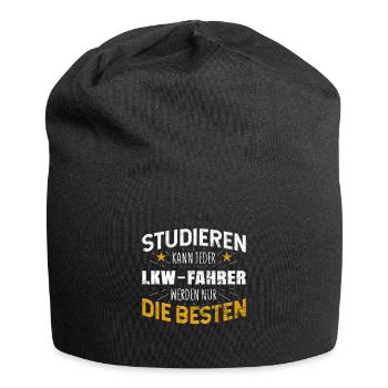 LKW-Fahrer Studiere kann jeder - Jersey-Beanie - Schwarz - Vorne