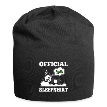 Chemise de nuit officielle Panda - Bonnet en jersey - noir - Devant