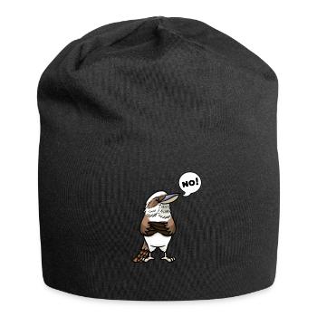 Laughing Hans Vogel Jägerliest Stubborn No - Jersey Beanie - black - Front