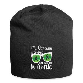 Eff Meine Angst Angst Zitate - Jersey-Beanie - Schwarz - Vorne