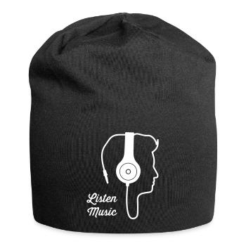 Répertorie la musique - Bonnet en jersey - noir - Devant